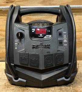 lot 366 image: Schumacher Instant Power Portable Jump Starter with Air Compressor and Light, 12 Volts, 1200 Peak Amps, Model# SJ1332 #81698 Msrp $199.99