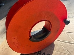 extension cord on reel ,works