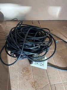 Two heavy extension cords