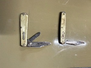 Vintage Imperial Knife Company Pocket Knives  Folding Utility Knives (2pc Lot)