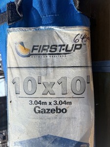 10x10 quick set up gazebo and folding chair.