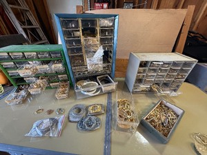 Jewelry Findings, Belt Buckles & Metal Charms Lot  Crafting & Resale Assortment