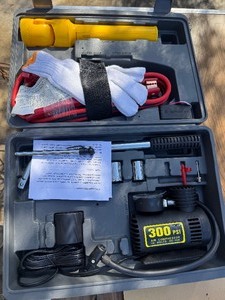 Auto emergency Kit (new in box) and tire chains.