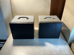 Two hard case storage boxes easy transport