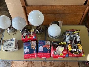Motion Sensor Floodlights, Detector Kits & Globe Lamps (New  Used)