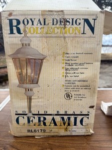Royal Design Collection RL6179 is a white stem convertible lantern