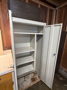 White cabinet locker