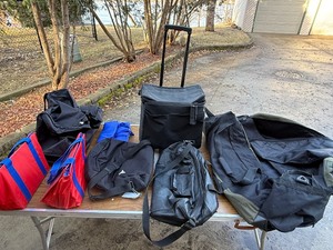 Sport transport luggage, bag , cooler lot. Baseball ,Softball cant miss with this Lot 