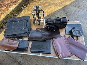 All leather business travel Lot. Quality gear