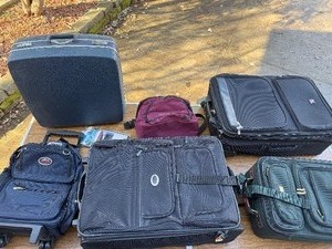Family vacation luggage lot. See pictures