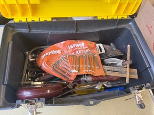 Stanley tool box and contents