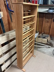 Wooden Quilt Rack  Blanket Rack  Freestanding Display Stand