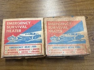 New Dead Stock 2-vintage Mytee Glo emergency survival heater