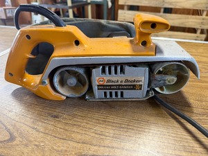 vintage Black & Decker Deluxe Belt Sander powers up