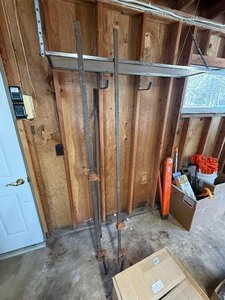 3- Woodworking steel bar clamps