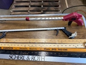 Local promo yardsticks , pruning saw , saw blades ect