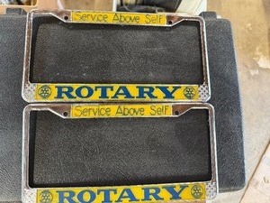 Rotary plates and Two briefcases