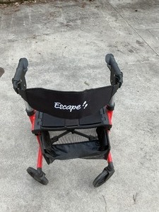 Escape Rollator Walker w Seat & Storage  Folding Mobility Walker