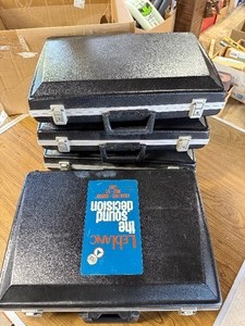 Lot of briefcases, tuff plastic exterior