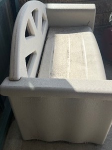 Rubbermaid resin outdoor storage bench