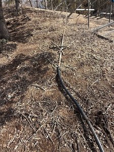 Approx 30 foot of water piping. See pictures