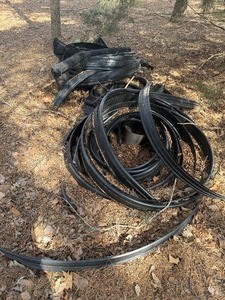 Huge lot of landscape edging and rolls of barrior