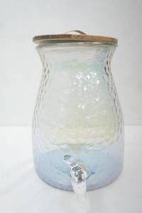 Better Homes & Gardens Hammered Luster Glass Beverage Dispenser. 2-Gallon