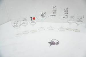 New wine glasses, variety of sizes. Dayton MN