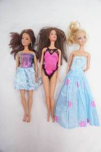 3ct Barbies. 1999, 2006, 2009. Mattel Barbies