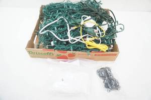 LED Christmas Lights, Regular Christmas Lights, Several Extension Cords, hooks and more