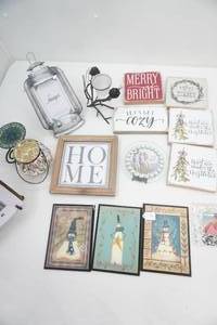 Decor. Candle Holder, Photo Frames and more