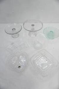 Glass Pedestal Cake Plates, Crystal Serving Dishes