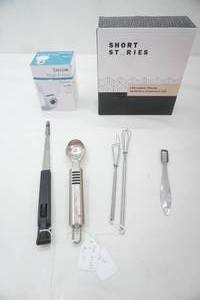 New Taylor Scale, New LED plant light, small whisks, ice cream scoop, 12 teaspoon, specialty tongs