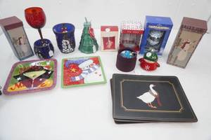 Holiday Goose Placemats, Holiday Decor, Collectible Ornaments & More