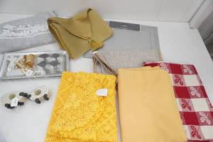 NEW & Vintage Table Linens and Napkin Rings