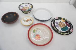 Ceramic Cake Plate, Ceramic Pie Plate, Stoneware Bowl and More