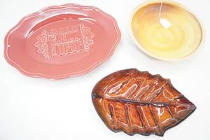 Ceramic Serving Platters & Stoneware Bowl