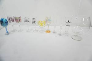 Large Clear Glass Brandy Snifter (Empoli), Variety of Stemware-Both Glass & Pol