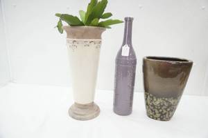 3ct Tall Ceramic Vases