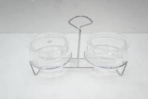 Parini Ice Twin Dip Serving Bowl Set