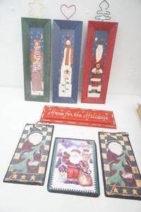 Holiday Decor. Slate Wall Plates