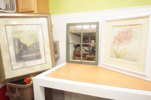 2 Large Art Prints, 1 Mirror