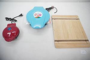 Cake Pop Maker, Mini Waffle Maker, Wooden Cutting Board