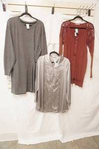 (3ct) NewLike New Womens Blouses & Dress. Size Chicos 2, L, L