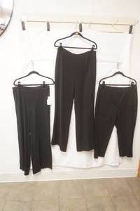 (3ct) NewLike New Womens Black Slacks. Size 12, 2.5, L