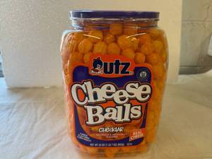 lot 306 image: 2x 23oz Utz Cheddar Cheese Balls