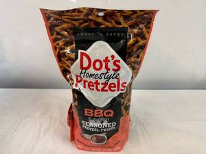 lot 20 image: 3x 16oz Dots Pretzels-BBQ Seasoned Pretzels