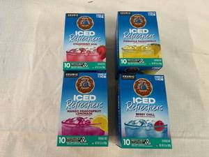 lot 57 image: 4x 10ct Iced Refeshers-4 Flavors