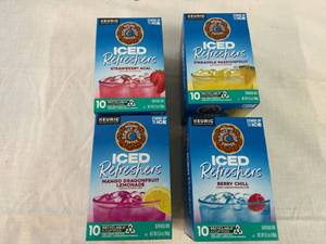 lot 58 image: 4x 10ct Iced Refeshers-4 Flavors