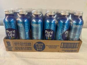 lot 69 image: 18x 20oz Pure Life Water-Screw top cans